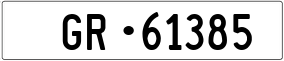 Trailer License Plate